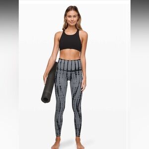 46. Lululemon Wunder Under HR Tight Luxtreme Vert Shibori Magnet Grey Black 10